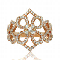 Diana M Jewels - 4 Leaf Clover 0.55 Cts Diamond Ring