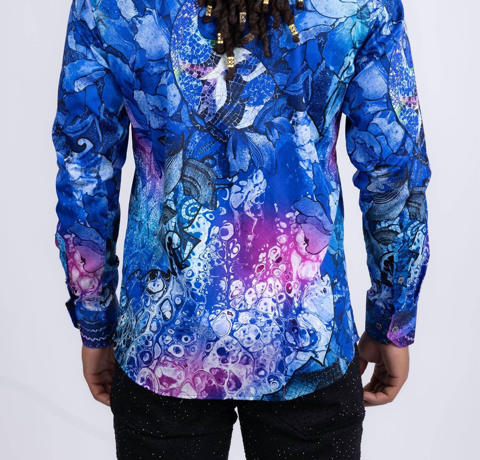 Barabas - Roma Peacock Long Sleeve Shirt