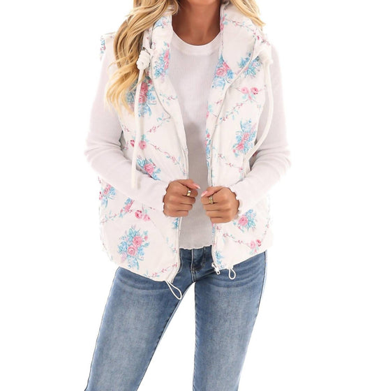 Pretty Follies - Garden Grove Floral Puffer Vest