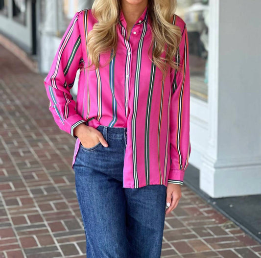 Vilagallo - Silk Striped Blouse