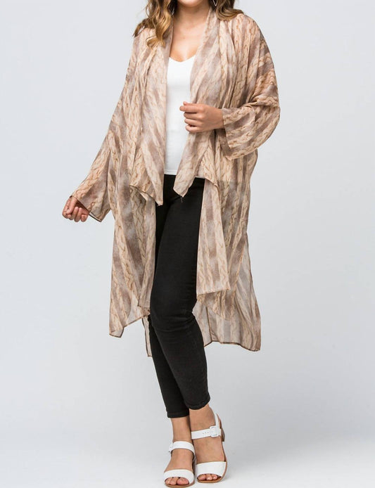Entro - Snake Skin Kimono Duster -plus