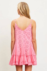 Mustard Seed - Gingham Eyelet Dress
