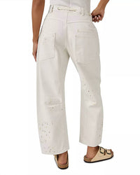 Free People - Moxie Low Slung Pull On Drawstring Barrel Jeans