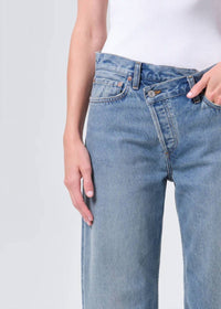 Agolde - Arc Criss Cross Relaxed Straight Jeans