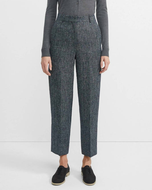 Theory - High Waist Straight Ankle Crop Career Pants