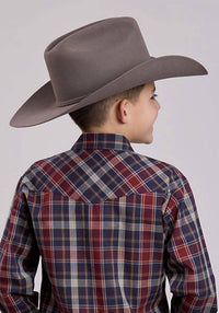 Roper - Boys' Woven Plaid Shirt