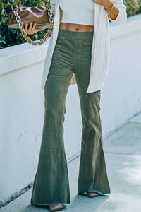 Lavender J - Women's Flare Corduroy Pants