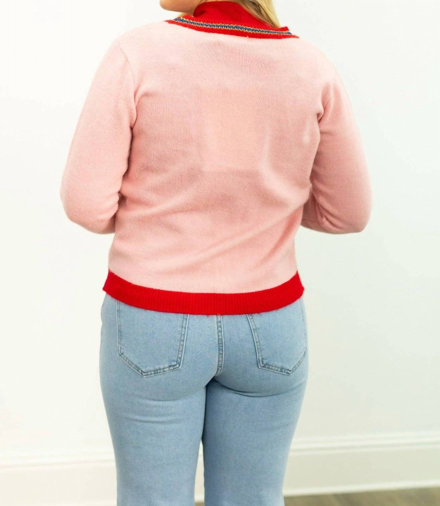 Gabriel + Simone - Champagne Bottle Patches Cardigan