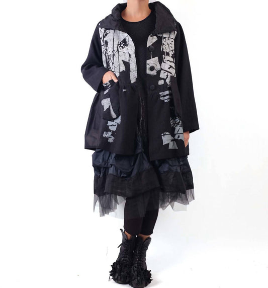 Mara Gibbucci - Linen Print Jacket