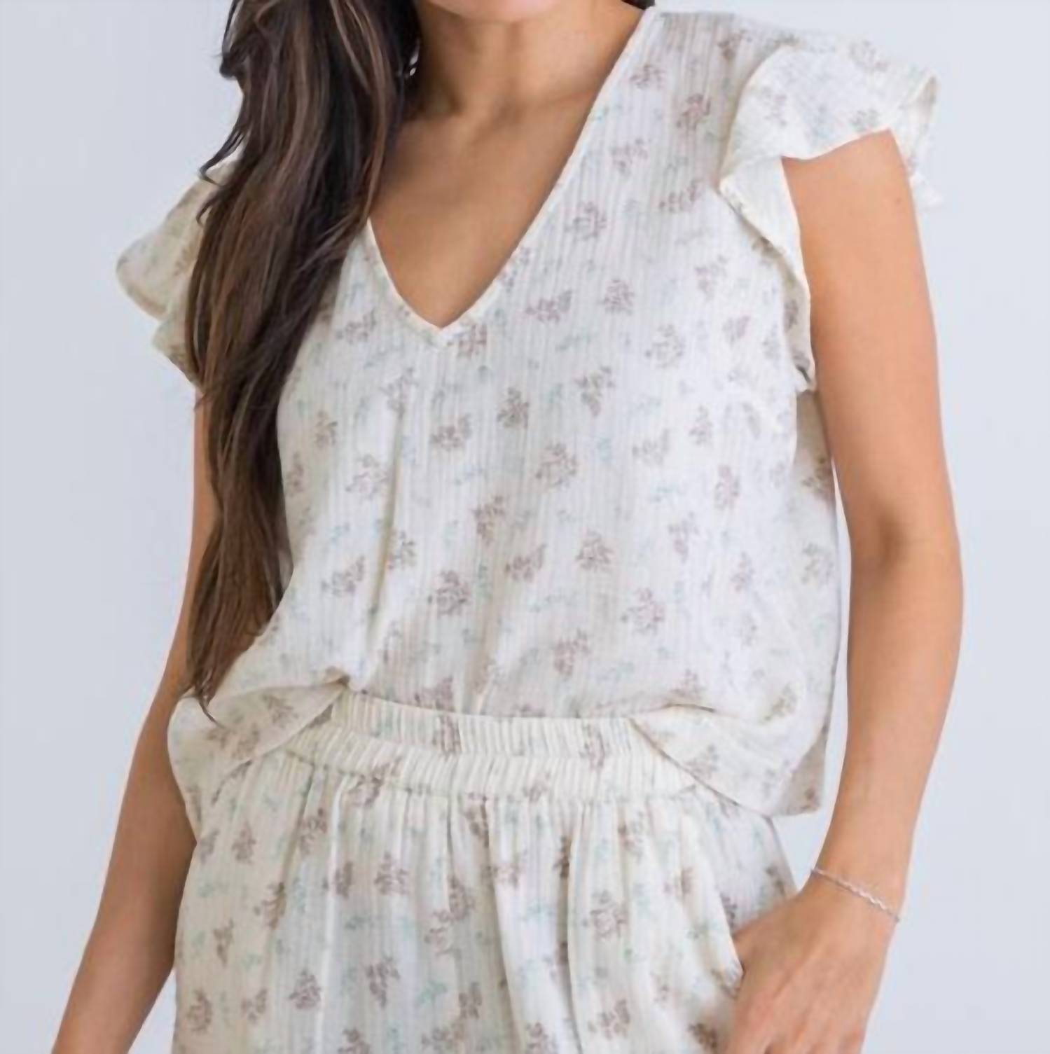 Karlie - Turn Back Time Vintage Floral Gauze Top