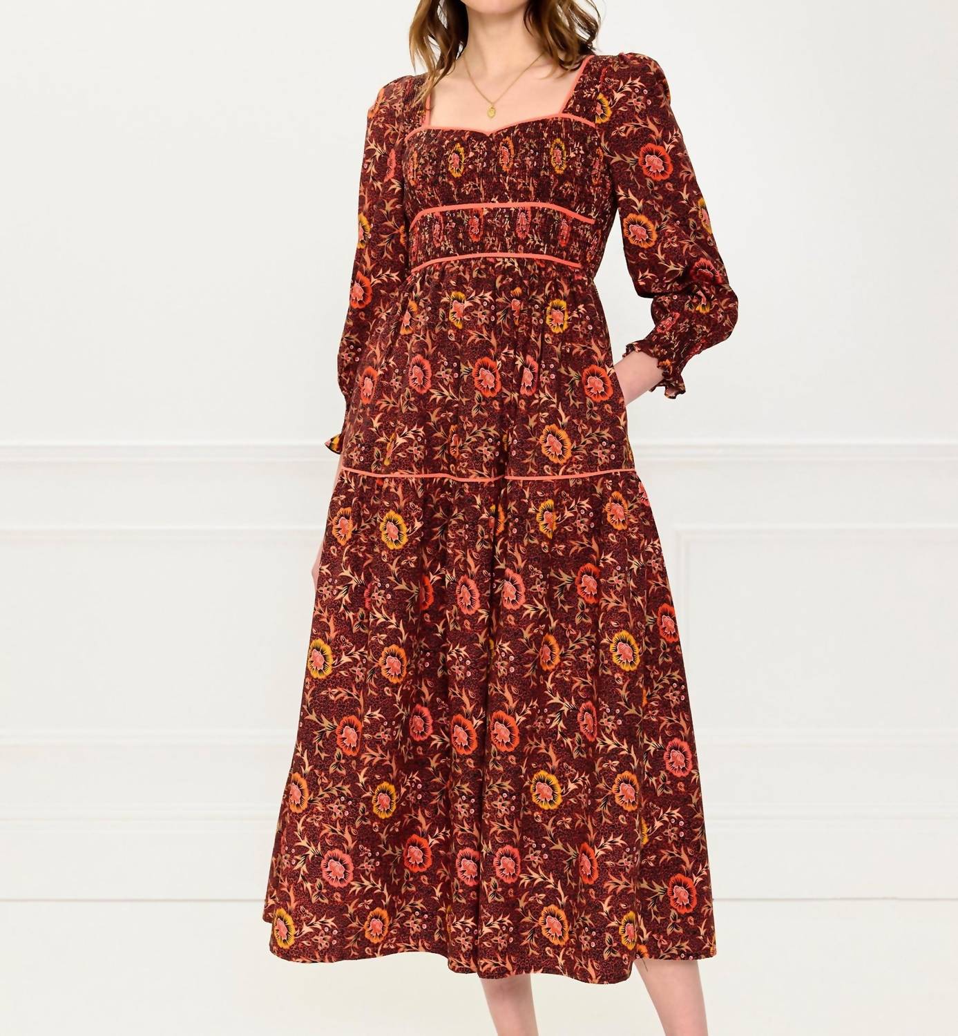 Pink City Prints - Rachel Midi Dress