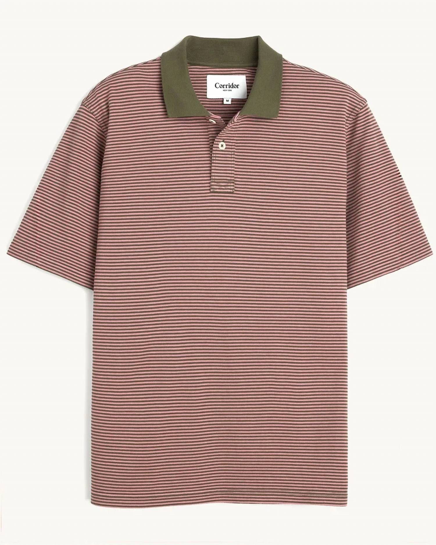 Corridor - Stripe Pique Polo