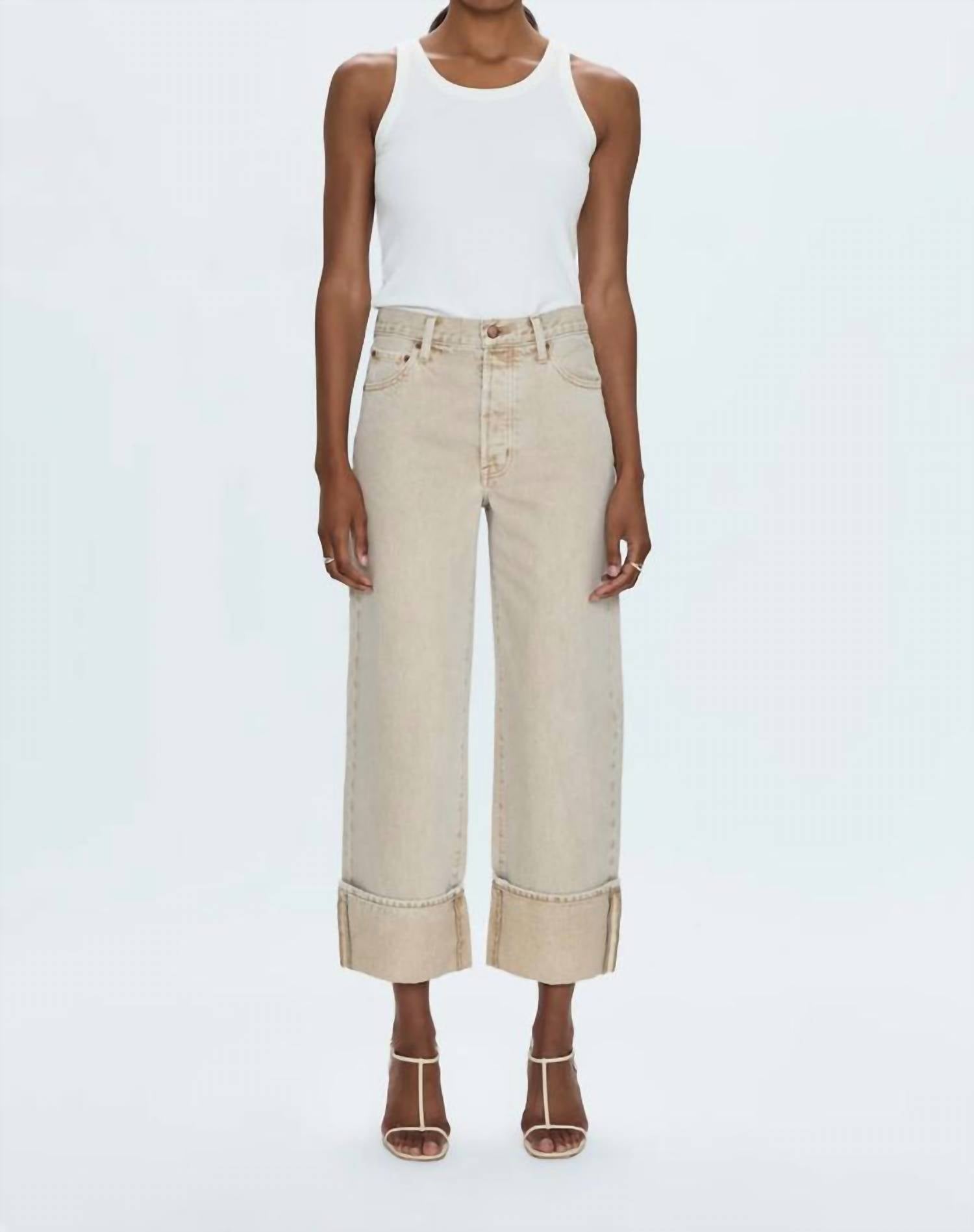 Pistola - Ryder High Rise Cuffed Straight Leg Jeans