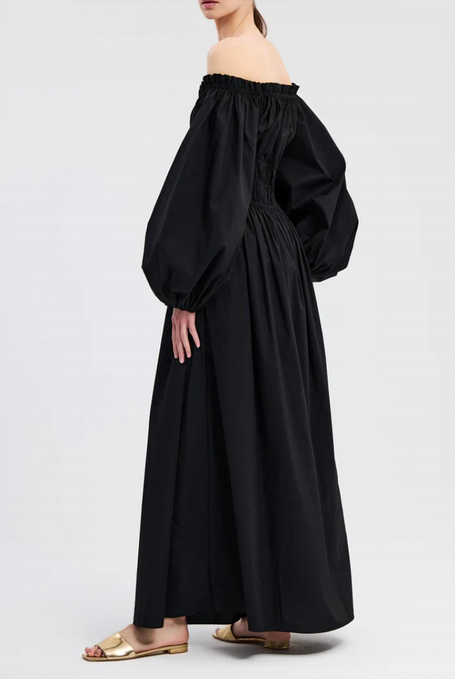 Caroline Constas - Raquela Off the Shoulder Ruffle Maxi Dress