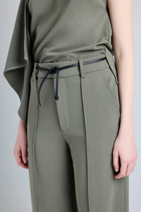 Proenza Schouler Weyes Straight Leg Pant in wood - women's pants - view 4