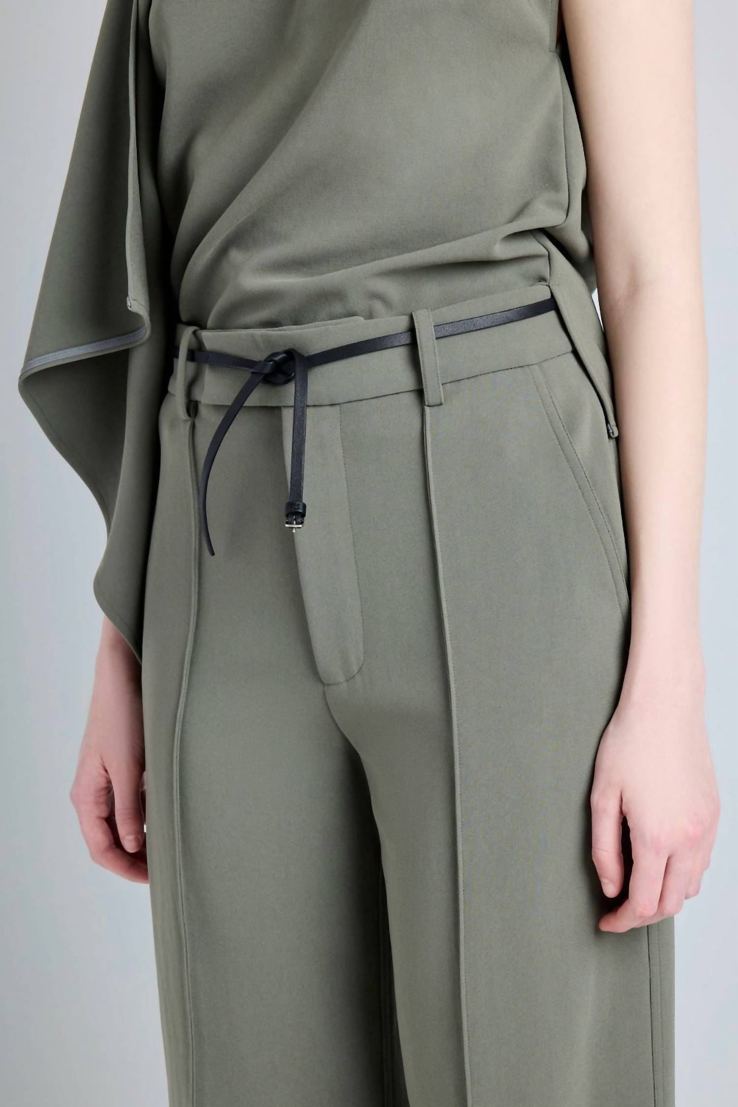 Proenza Schouler Weyes Straight Leg Pant in wood - women's pants - view 4