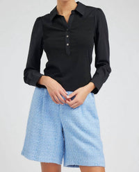 Current Air - Collared Knit Top