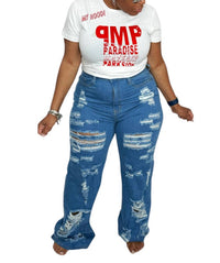Loverly Fit - Distressed Jeans