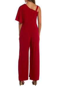 R&M Richards - Asymmetrical Overlay Evening Jumpsuit