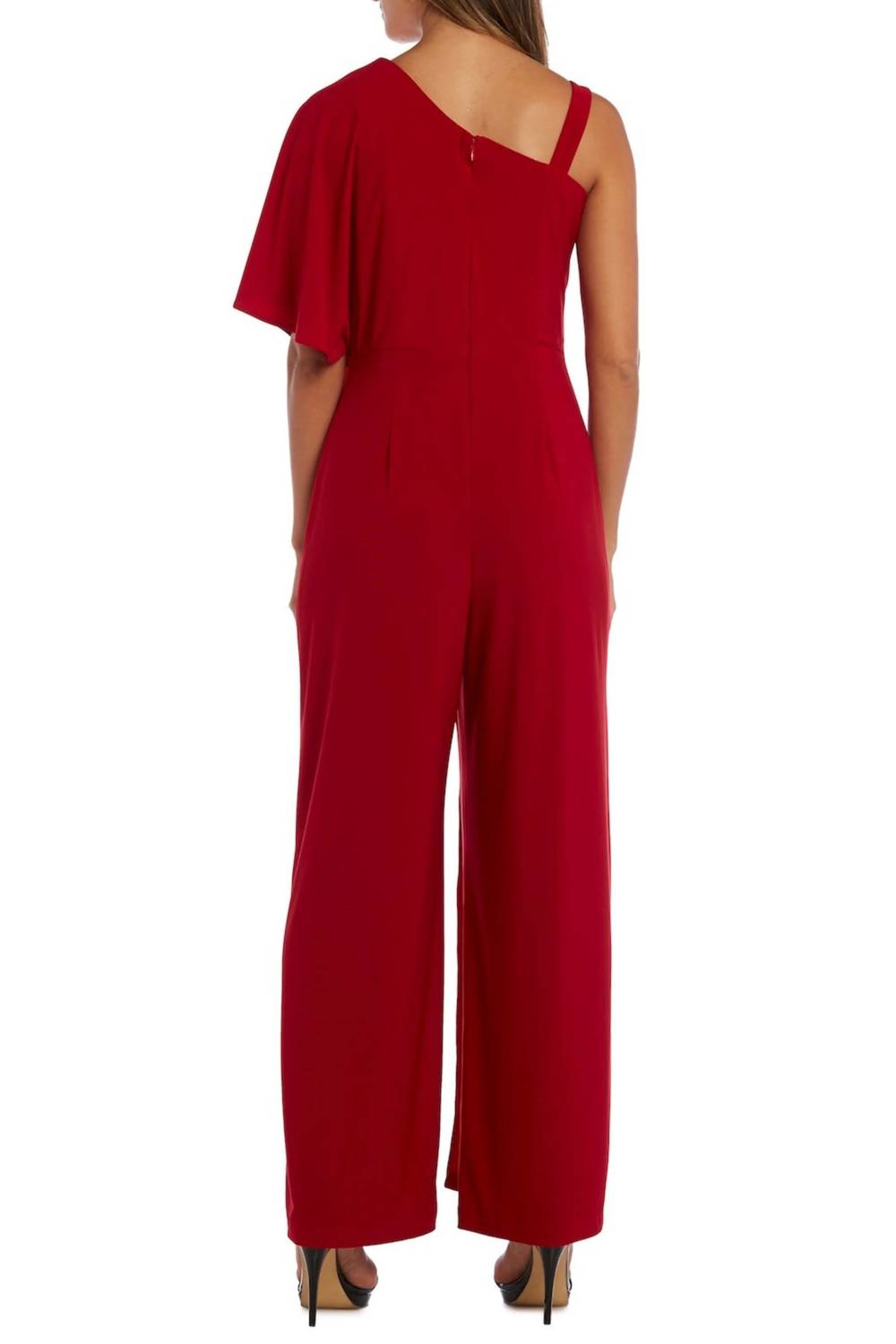 R&M Richards - Asymmetrical Overlay Evening Jumpsuit