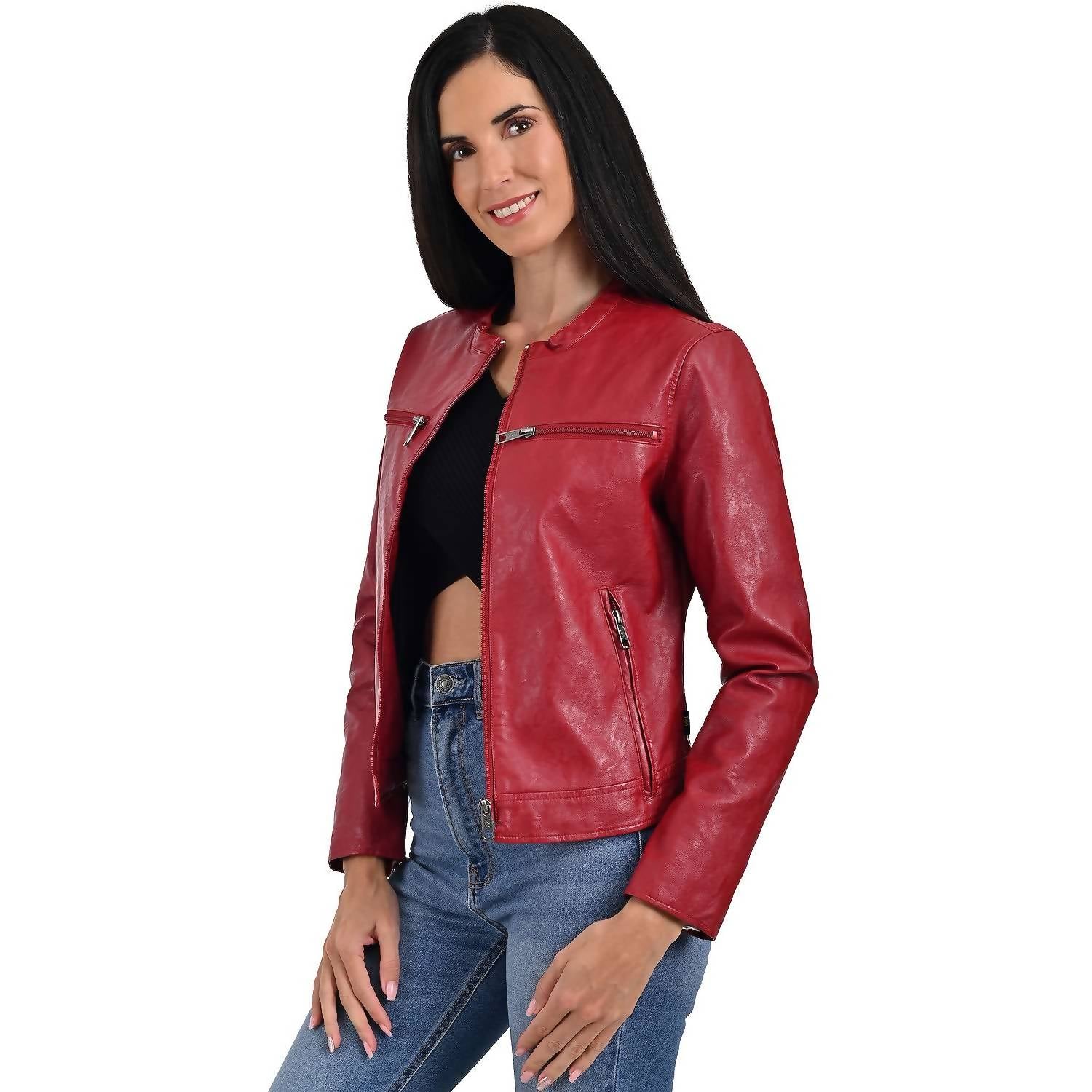 Lee - Synthetic Leather Racer Jacket