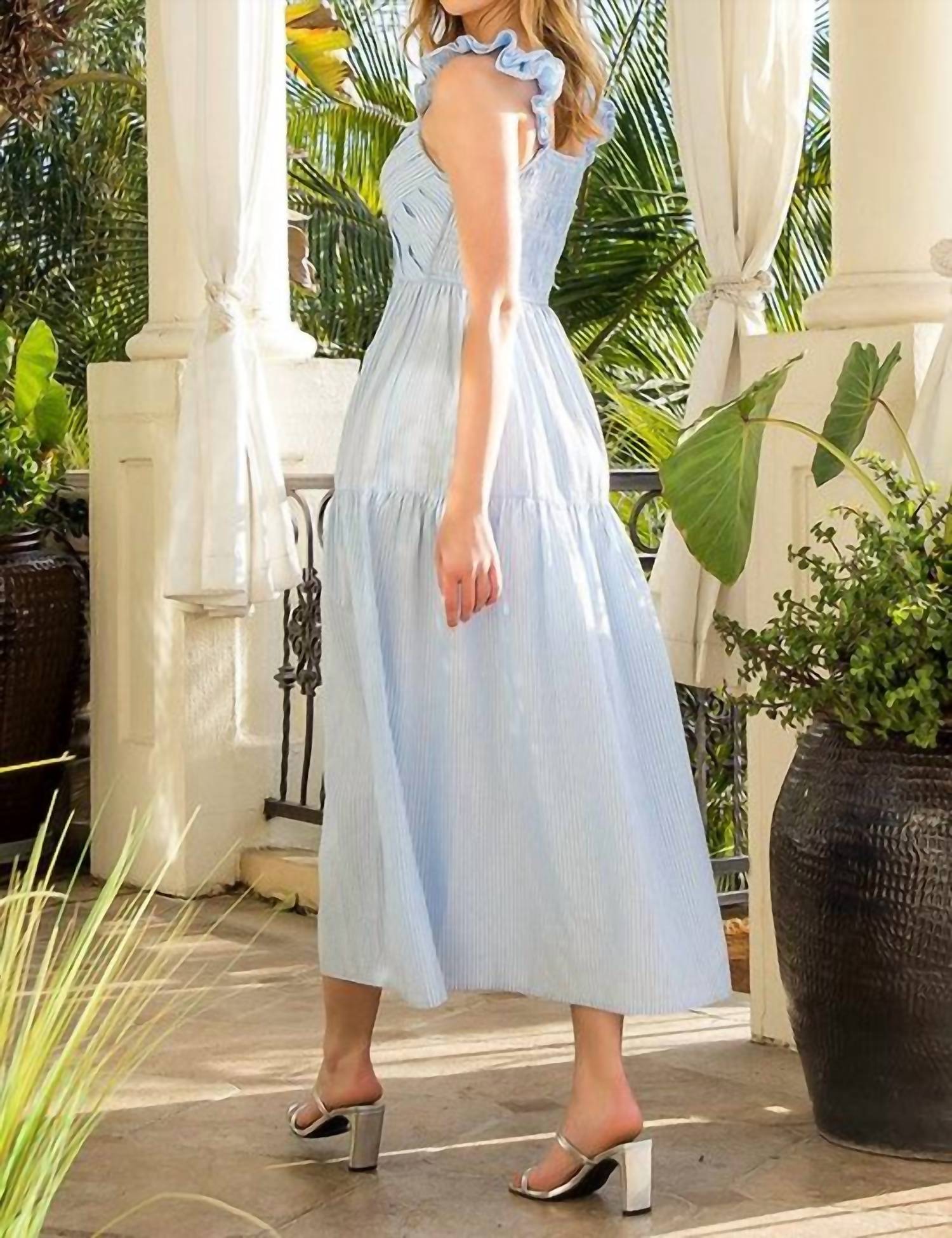 Thml - Flutter Sleeve Midi Dress