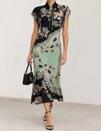 Roberto Cavalli - Pre-loved Chinoyserie Silk Dress