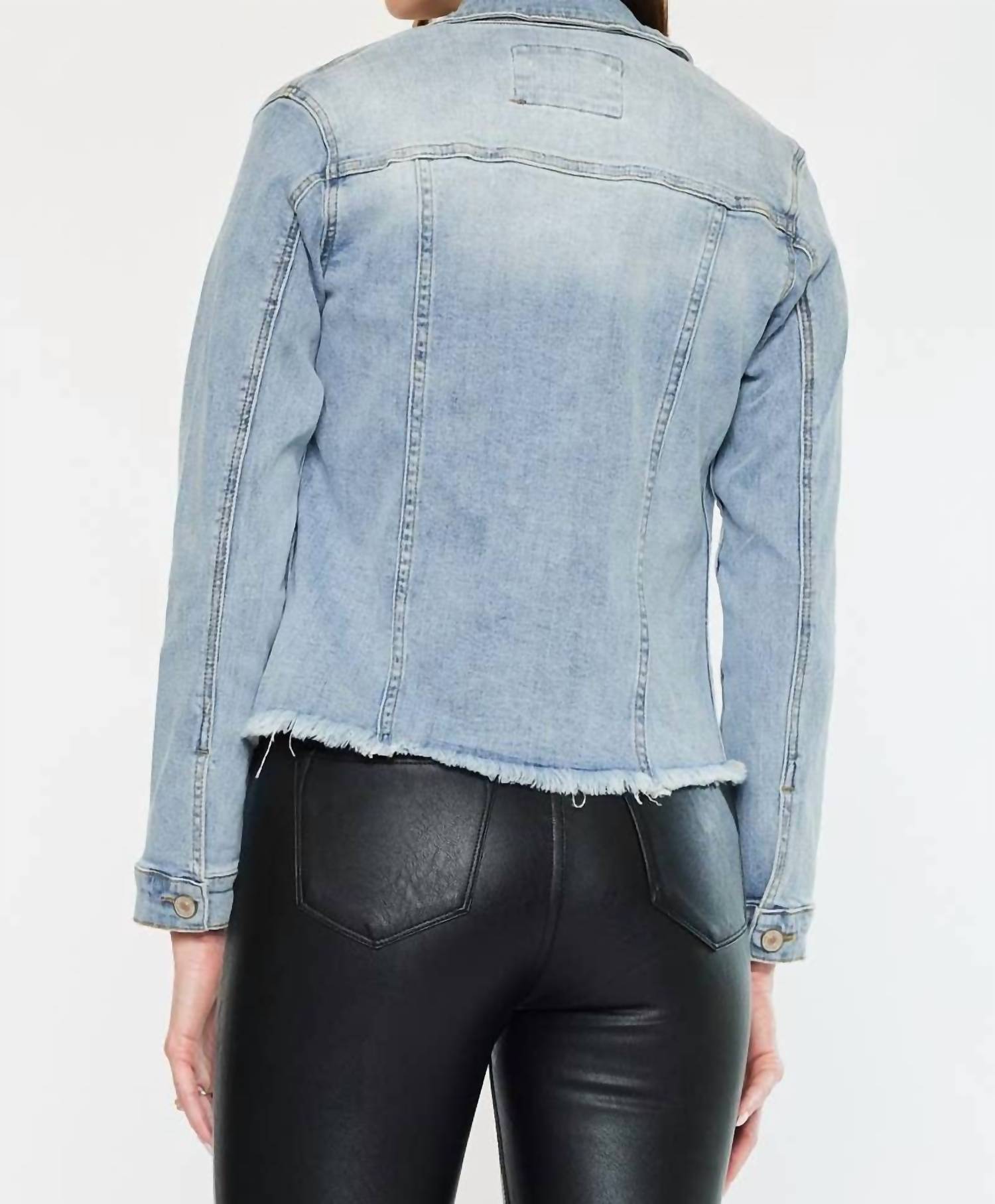 Kancan - Wilson Open Pack Frayed Hem Trucker Jacket