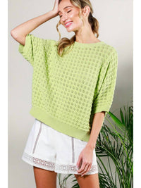 Vine & Love - Crochet Knit Sweater