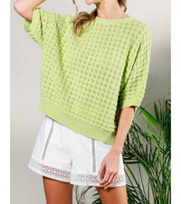 Vine & Love - Crochet Knit Sweater