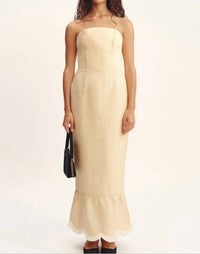 Posse - Essie Strapless Linen Dress