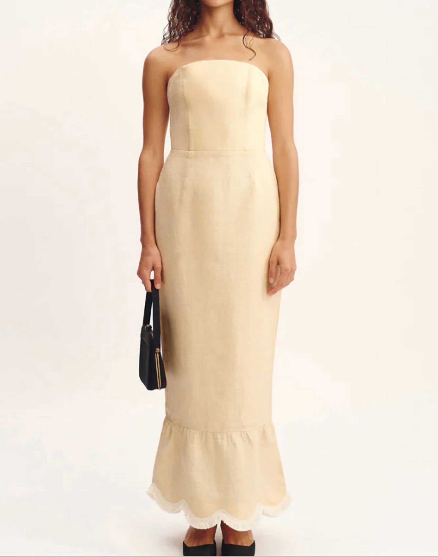 Posse - Essie Strapless Linen Dress