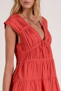 Elan - Tiered Cap Sleeve Dress