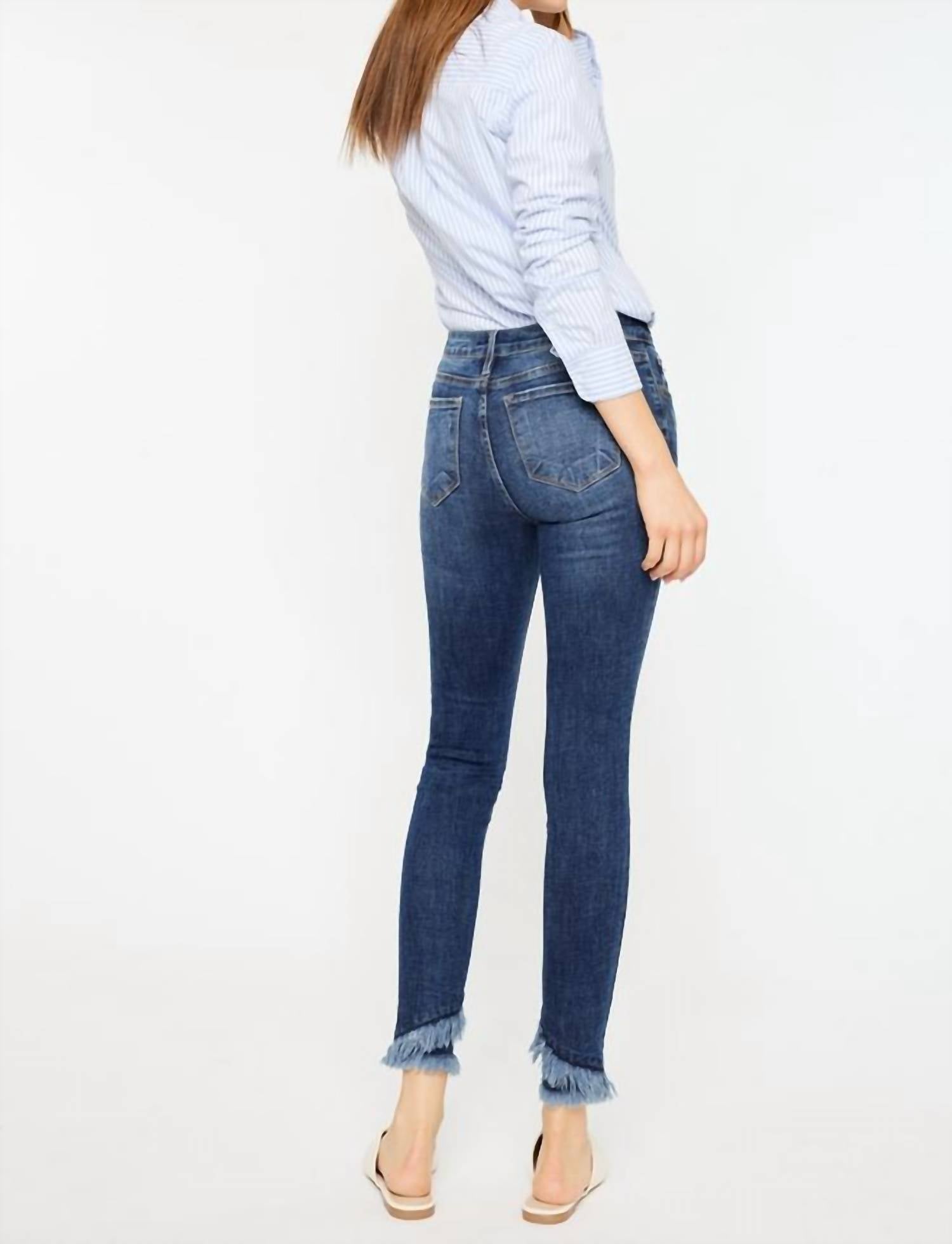 Kancan - Nala Mid-rise Ankle Skinny Double Fray Jean