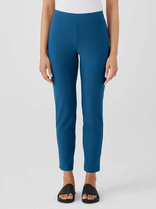 Eileen Fisher - Stretch Crepe Slim Ankle Pant