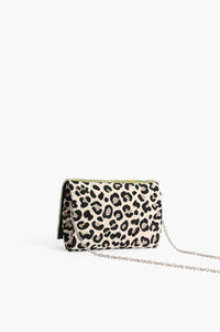 America & Beyond - Women's Forestry Leopard Embellished Clutch