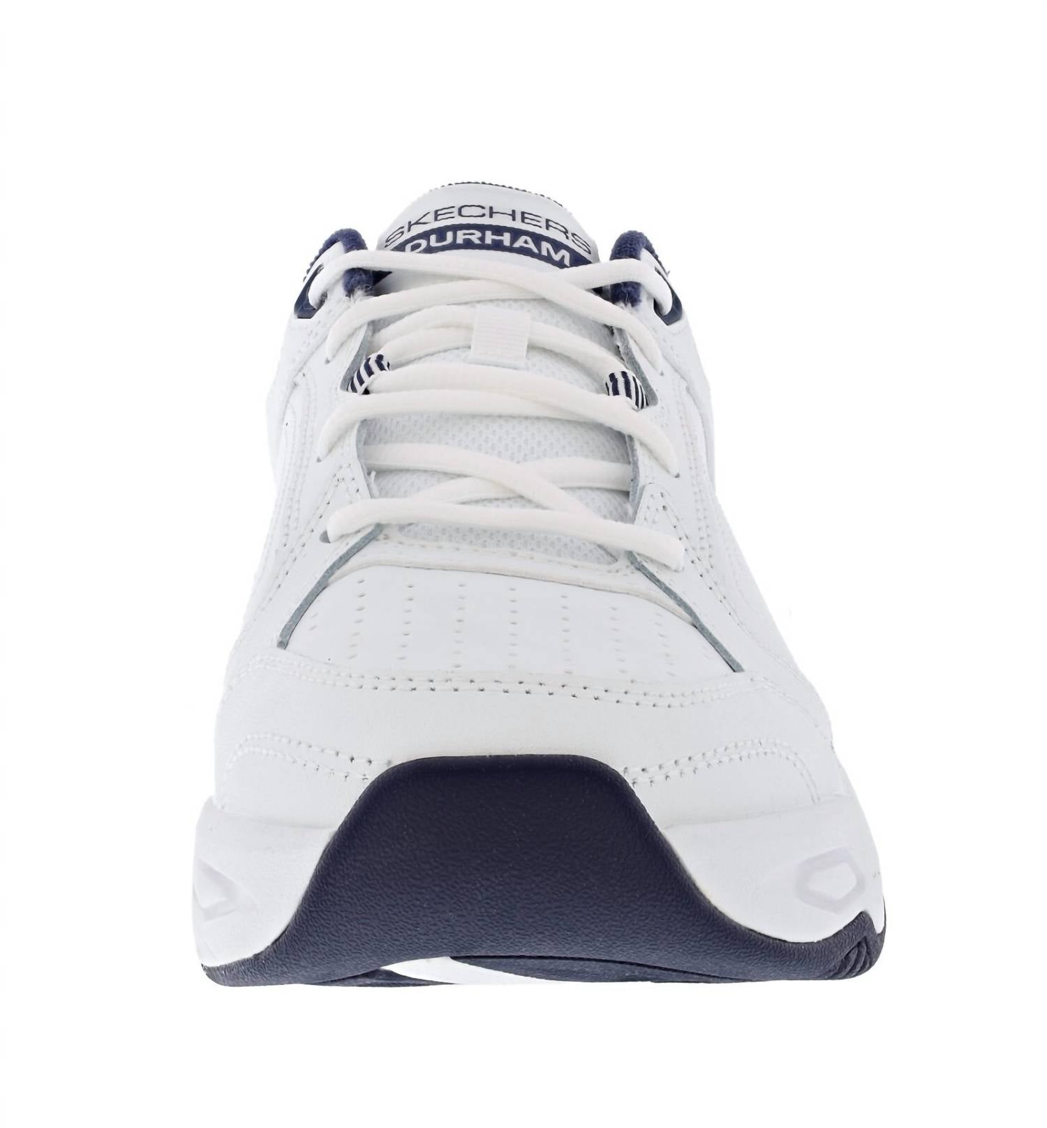 Skechers Men's Durham Slip In Shoes in shoes in white - men's sneaker - alternate view