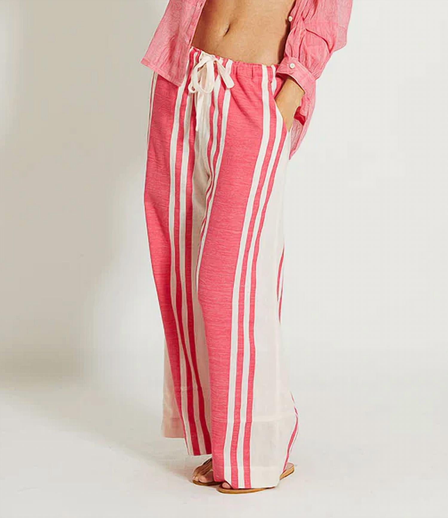 LEMLEM Desta Pant in ayelu fragaria - women's pants - detail view