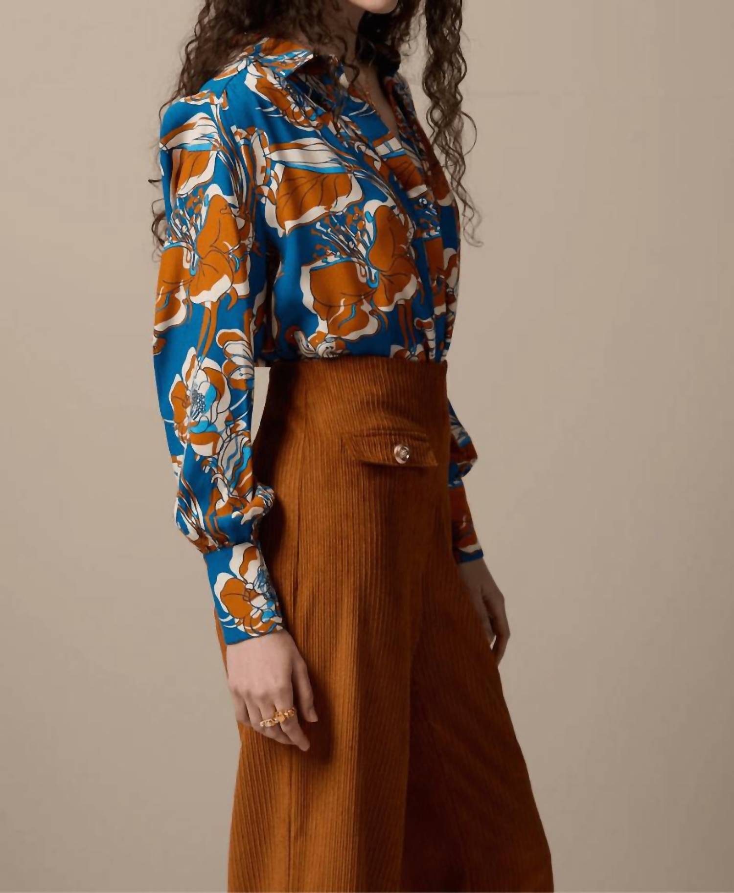 Paolita Marlene Shirt in fiorenza - women's shirt - detail view