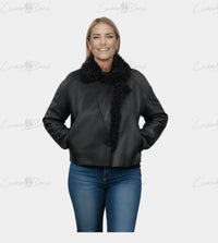 Lusso Beni - Swirl Leather Jacket