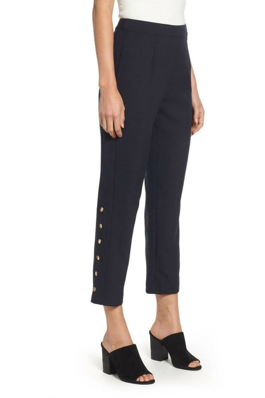 J.O.A. - Women's Snap Side Button Crop Ankle Pants