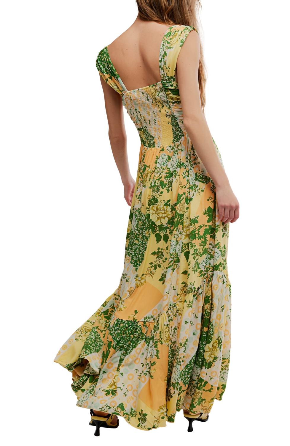 Free People - Sasha Floral Mesh Maxi Dress