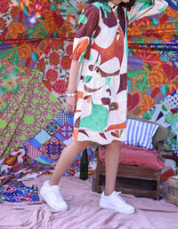 maude vivante Sasha Cotton Poplin Dress in organic - women's dress - detail view