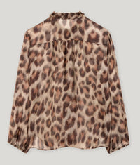 Luisa Cerano - Animal Print Silk Blouse