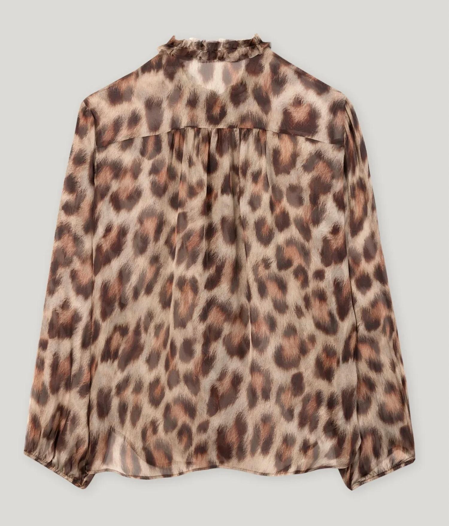 Luisa Cerano - Animal Print Silk Blouse
