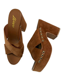 Liliana Women's Suede Dandy Platforms in tan - women's shoe