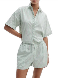 Rag & Bone - Marin Striped Short-sleeve Button-front Shirt