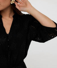Esqualo - Allover Embroidery Dress