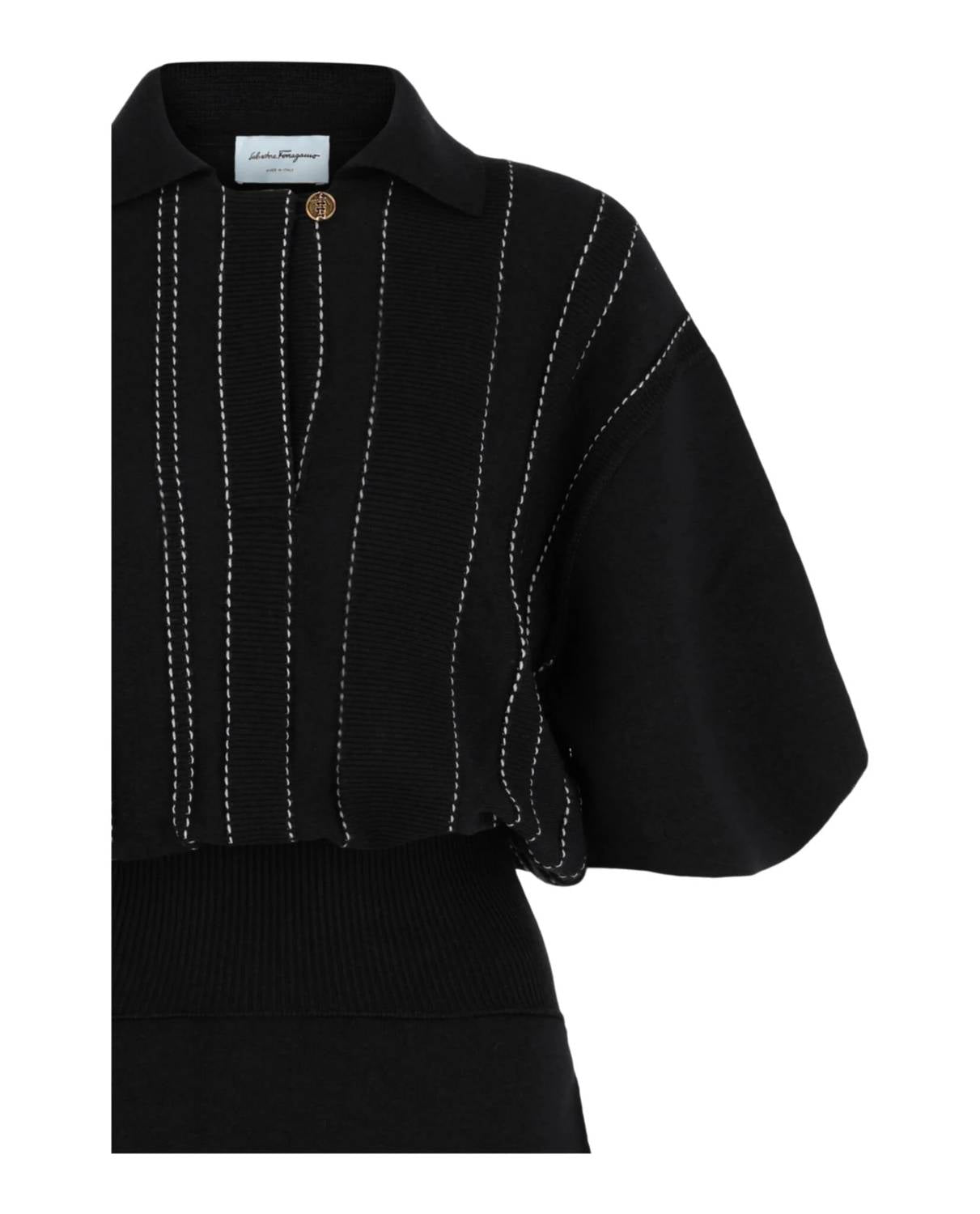Salvatore Ferragamo - Women's Contrast Stitch Knit Dress