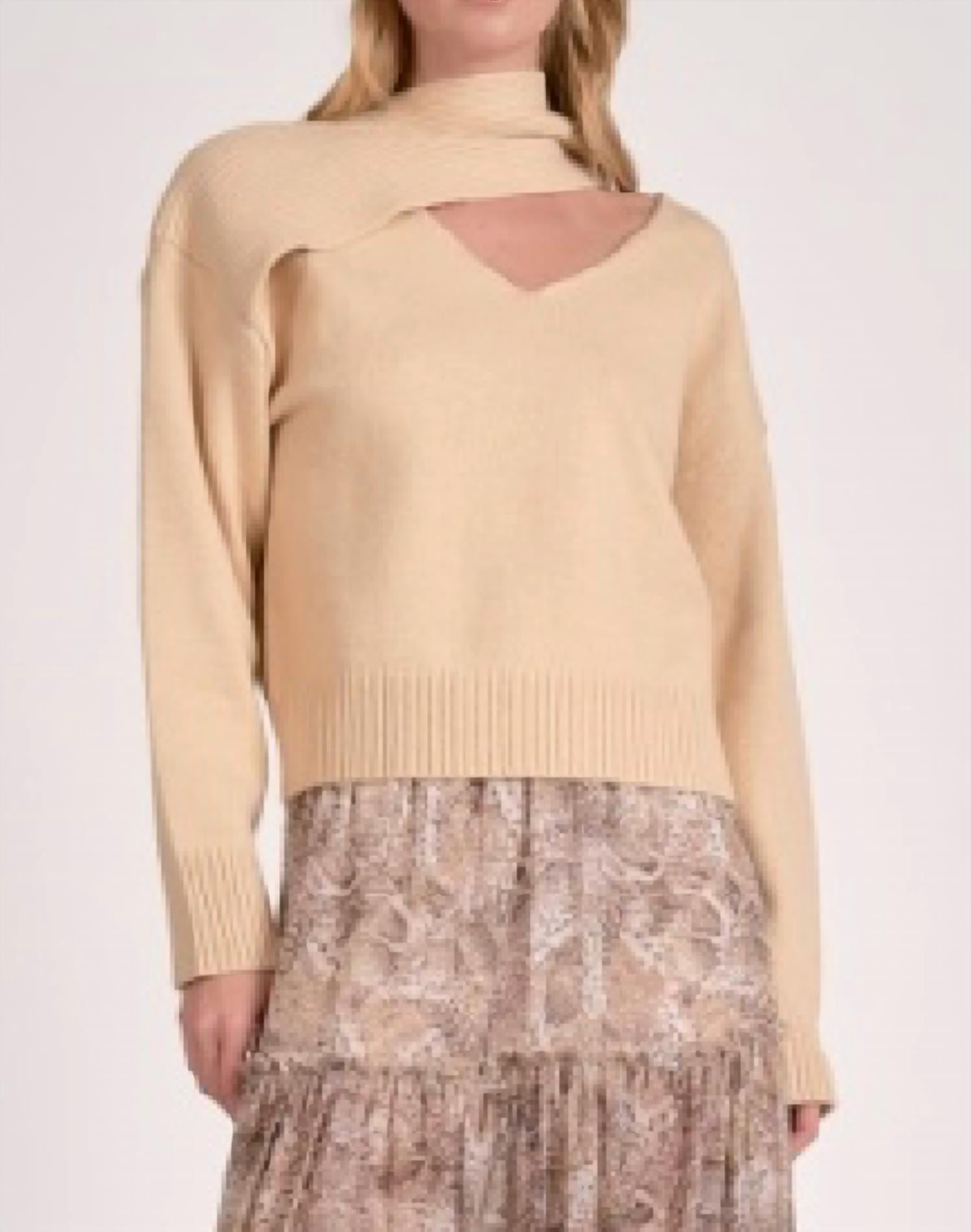 Elan - Brooke Scarf Sweater